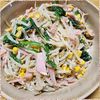 ナムディの作ってみた!投稿(ほうれん草ともやしの《おかかコーンサラダ》)