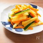 作りおきおかず ＊ ３色野菜のおかかきんぴら