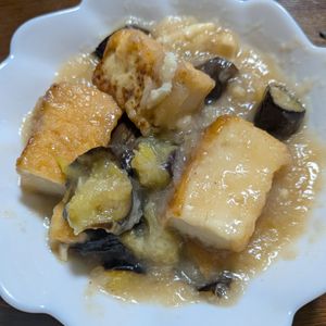 かわうその作ってみた!投稿(【茄子と厚揚げのみぞれ揚出し】とろ〜り茄子♬︎ボリューム◎)