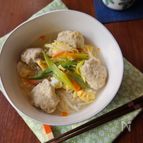 レンコン団子のにゅうめん