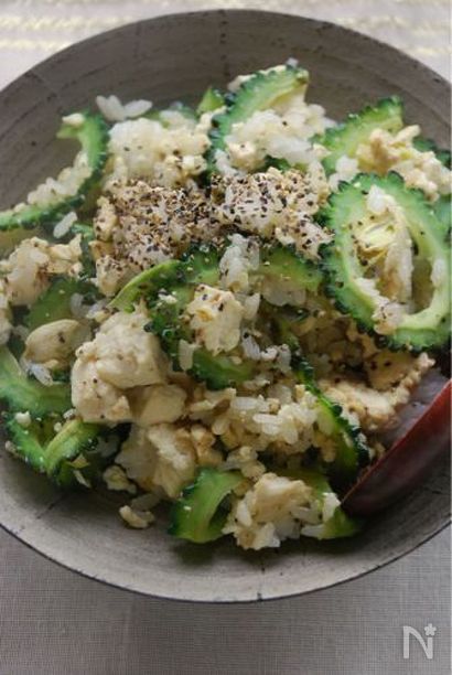 ごはんはお茶碗半膳分☆チャンプル炒飯