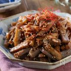 ヘルシー腸活副菜【こんにゃくとごぼうのおかかきんぴら】