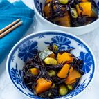 煮込まない！これは時短で簡単♡レンジでかぼちゃとひじきの煮物