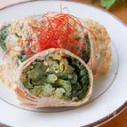 〈水菜の肉巻き〉レンジで簡単！15分で完成！ヘルシーレシピ！