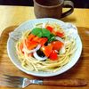 チョロリスの作ってみた!投稿(もずくとトマトの和風冷製パスタ)