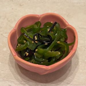 すじのこの作ってみた!投稿(シャキッと香る！生ピーマンの塩昆布あえ)