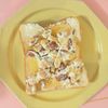 milkの作ってみた!投稿(10分で朝ごはん♪くるみとクリームチーズの蜂蜜トースト)