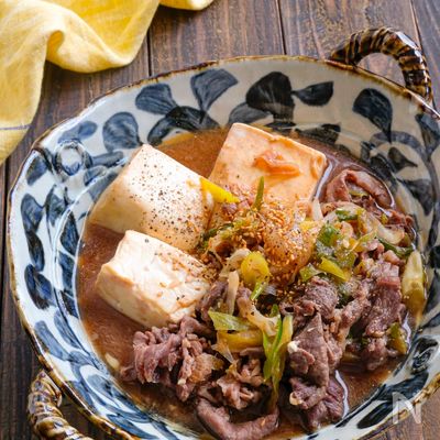 レンジで簡単♪スタミナ肉豆腐