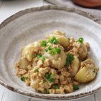 作り置き2日｜新じゃがと油揚げの塩麹からし和え