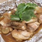 山椒風味の鶏の味噌ホイル焼き