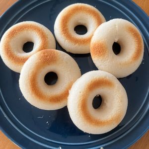 ナツ吉の作ってみた!投稿(米粉の焼きドーナツ♡サクサク＆もっちり♡卵・バター不使用)