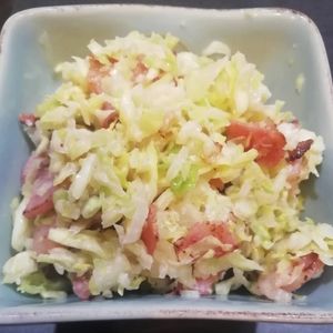 いちごの作ってみた!投稿(【白菜とベーコンの旨マヨサラダ】抱えて食べたい♪やみつきの味)