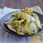 ポリ袋で簡単！白菜の塩昆布レモン漬け