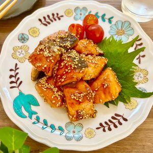 のりのり🐾🎀🤍の作ってみた!投稿(【鮭の甘酢ごま照り】ふっくら美味しいお魚レシピ♡)