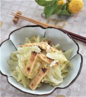 キャベツと油揚げのぬた(酢味噌和え)