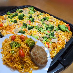 とよやんの作ってみた!投稿(子どもに大人気！簡単マヨケチャチーズ焼きそば☆)