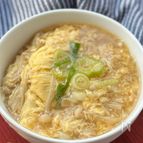 【芯から温まる♡】えのきと卵のあんかけうどん