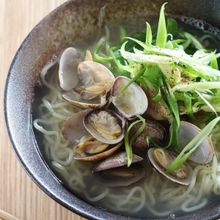 九条ネギとあさりのラーメン