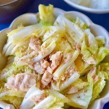 【簡単でペロっと食べれる🤣病みつき無限ツナ白菜😋】
