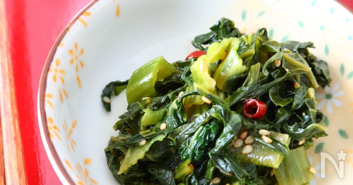 超万能常備菜！生高菜のピリ辛油炒め