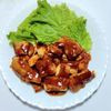 ふうかの作ってみた!投稿(フライパンひとつ！【甘辛チキン】焼いて絡めるだけ♪)