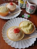 ひな祭りにも！ふんわり春色蒸しパン