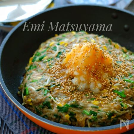 包丁不要 ひっくり返さない 簡単ビッグ豆もやし餃子バーグ By 松山絵美 レシピサイト Nadia ナディア プロの料理家のおいしいレシピ