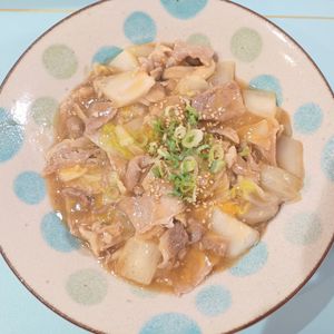milkの作ってみた!投稿(ワンパン10分！【豚こま×白菜生姜あんかけ】とろ～り温まる♩)