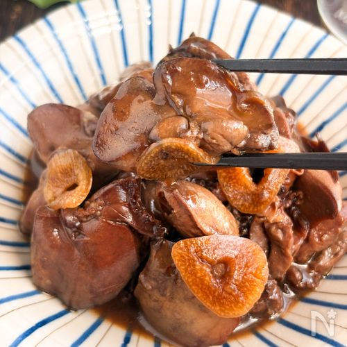 5分でしっとり柔らか♡鶏レバーのはちみつ醤油煮
