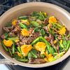 牛肉と小松菜のオイスターソース炒めの工程4