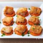 チキンソテーのロメスコソース