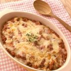 鯖缶のオートミール豆腐トマトグラタン