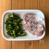 ワンパン10分【豚こまチーズピーマン】甘辛ケチャップソース♩の工程1