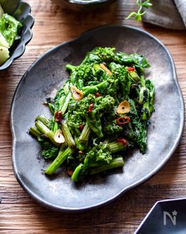 菜の花のペペロンチーノ