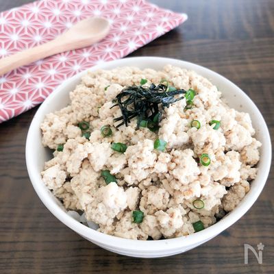 豆腐で簡単♪豆腐そぼろ丼♪大人〜とりわけで離乳食幼児食にも♪