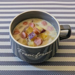 𝔂𝓾𝓶𝓲🍓の作ってみた!投稿(腸活におすすめ♡まろやかな甘さ♪さつまいもの甘酒ミルクスープ)