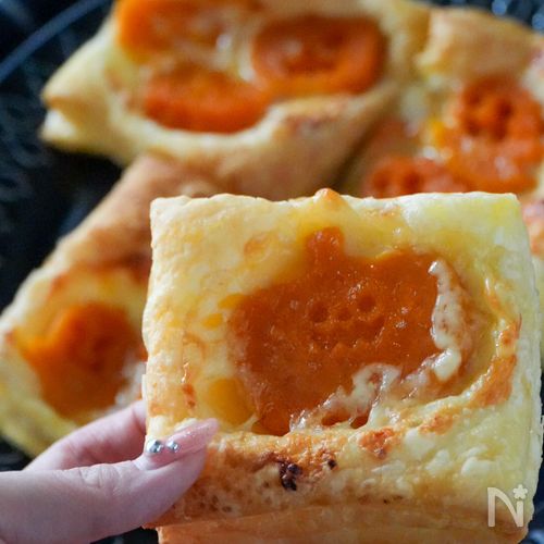 【簡単すぎる】バターナッツかぼちゃのハロウィンパイ