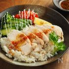 【しっとり鶏むね肉】フライパンで1つで作る簡単カオマンガイ