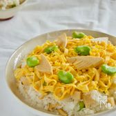 たけのことそら豆、春のちらし寿司