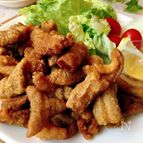 簡単で節約おかず☆豚白モツの唐揚げ