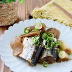 圧力鍋で＊秋刀魚とごぼうの甘辛煮