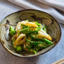 レンジで簡単♪オクラとちくわの中華和え