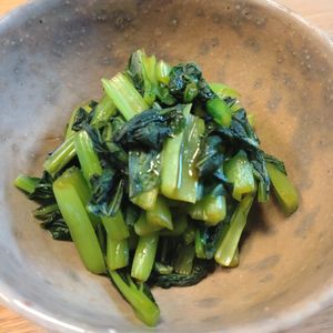 なべ円の作ってみた!投稿(小松菜の辛子じょうゆあえ)