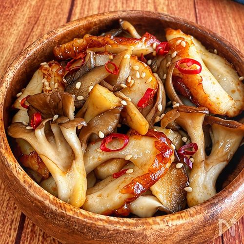 5分でできる♪【ちくわと舞茸のピリ辛炒め】お弁当にも◎