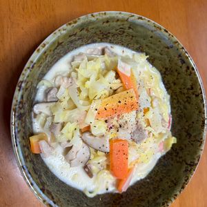 737373の作ってみた!投稿(野菜たっぷり！子どもが夢中で食べた【濃厚ちゃんぽん麺】)