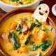 【かぼちゃとほうれん草のクリームシチュー】ほっこり温まる♪