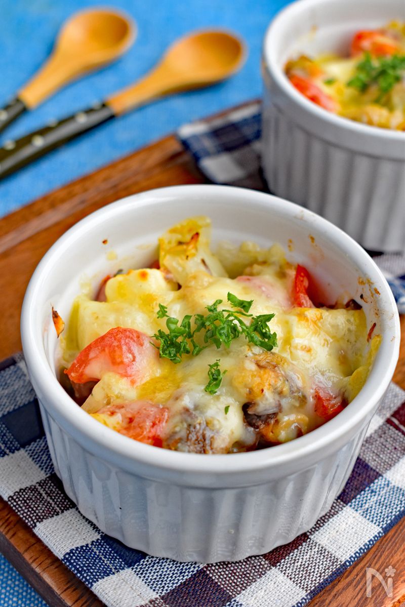 パルメザンチーズのオーブン焼きトマトのレシピ