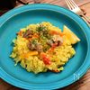 ブラジルのレシピを参考にした「ガリニャーダ風釜飯」