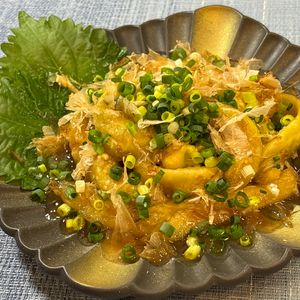 楽ラク手抜キッチン🐶🐾の作ってみた!投稿(冷やしておいしい！レンジでとろっと【焼きなす風】)