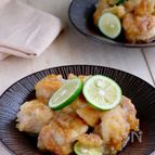 カリッと香ばし♡鶏肉のすだちみぞれ煮～すだち香る爽やかな味～